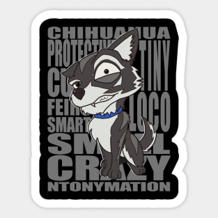 CRAZY Rico [gray] Sticker